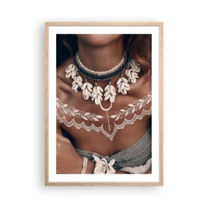 Poster în ramă de stejar deschis - Talismanele, ritualurile feminității - 50x70 cm