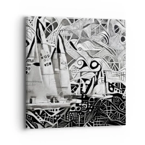 Tablou pe pânză - Între valuri - 40x40 cm