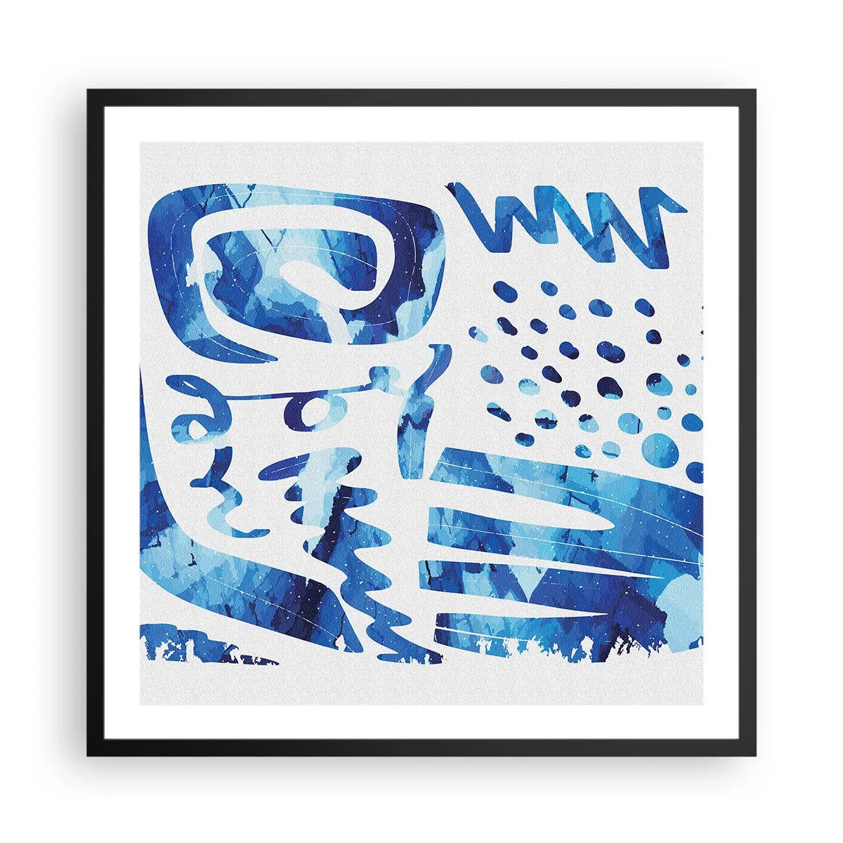 Poster în ramă neagră - Înapoi la rădăcini - 60x60 cm