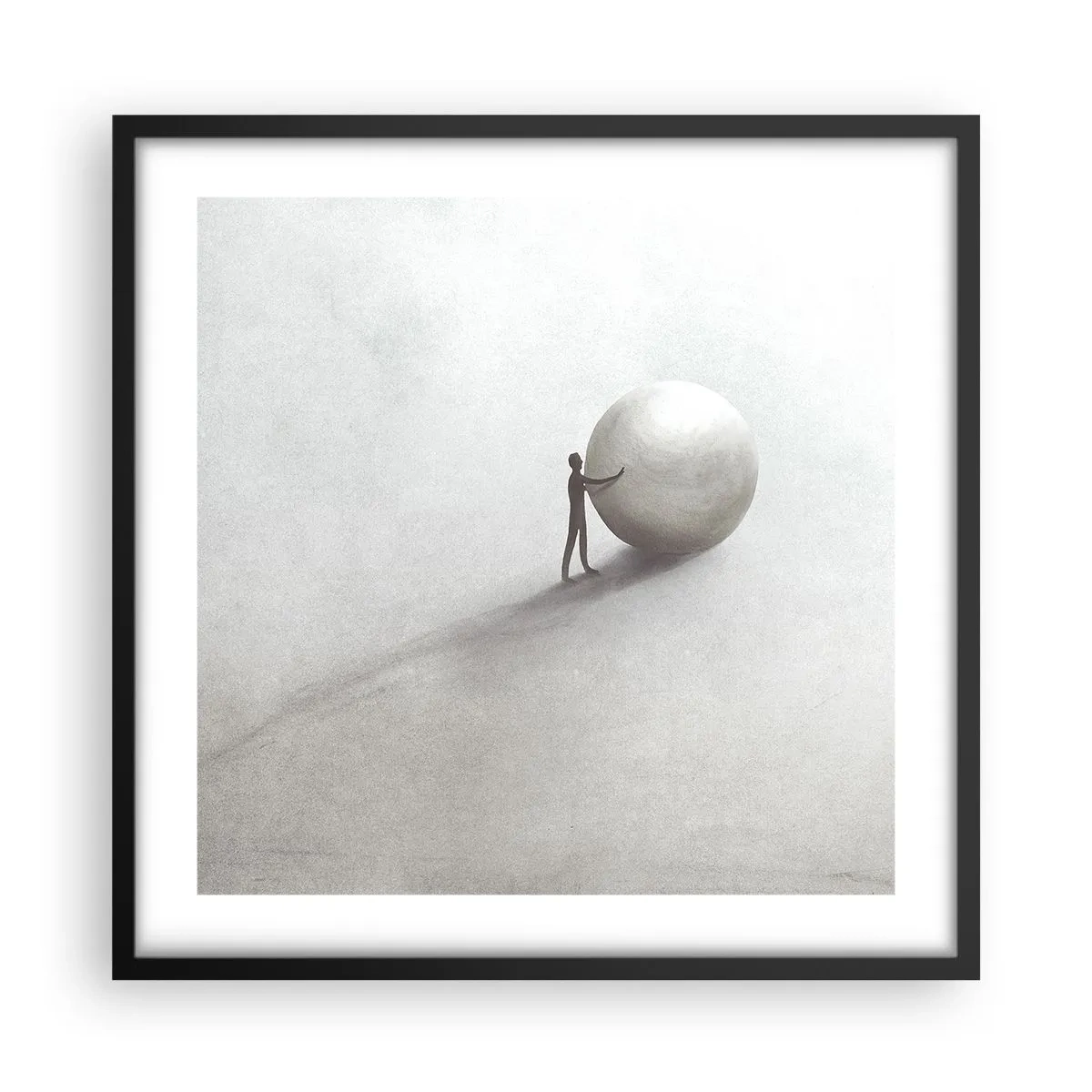 Poster în ramă neagră - Jocul vieții - 50x50 cm