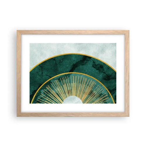 Poster în ramă de stejar deschis - Un alt sistem solar - 40x30 cm