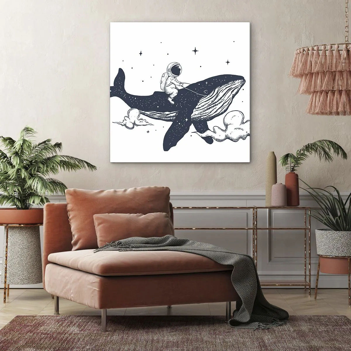 Tablou pe pânză - Aventura spațială - 70x70 cm