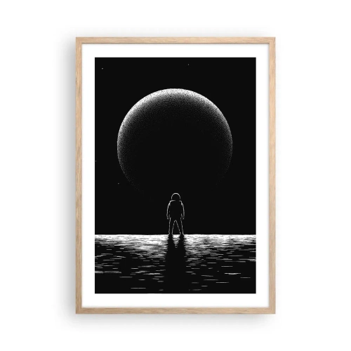 Poster în ramă de stejar deschis - Față în față - 50x70 cm