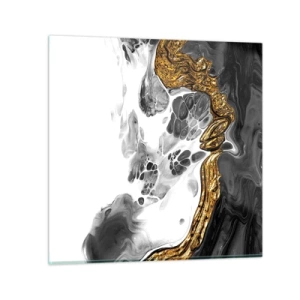 Tablou pe sticlă - Compoziție organică - 40x40 cm