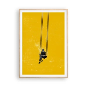 Poster în ramă de stejar deschis - O zi ca oricare alta - 70x100 cm