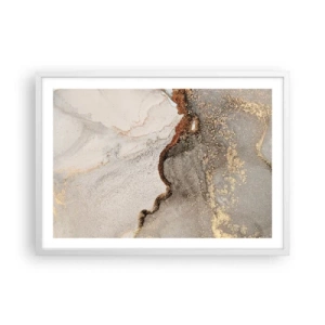 Poster în ramă albă - La granița culorilor - 70x50 cm