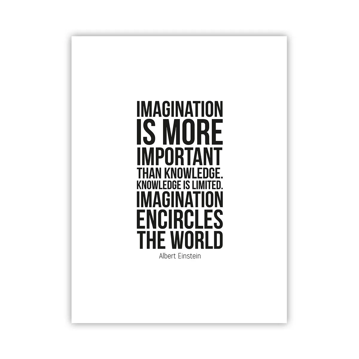 Poster - Einstein despre puterea imaginației - 30x40 cm