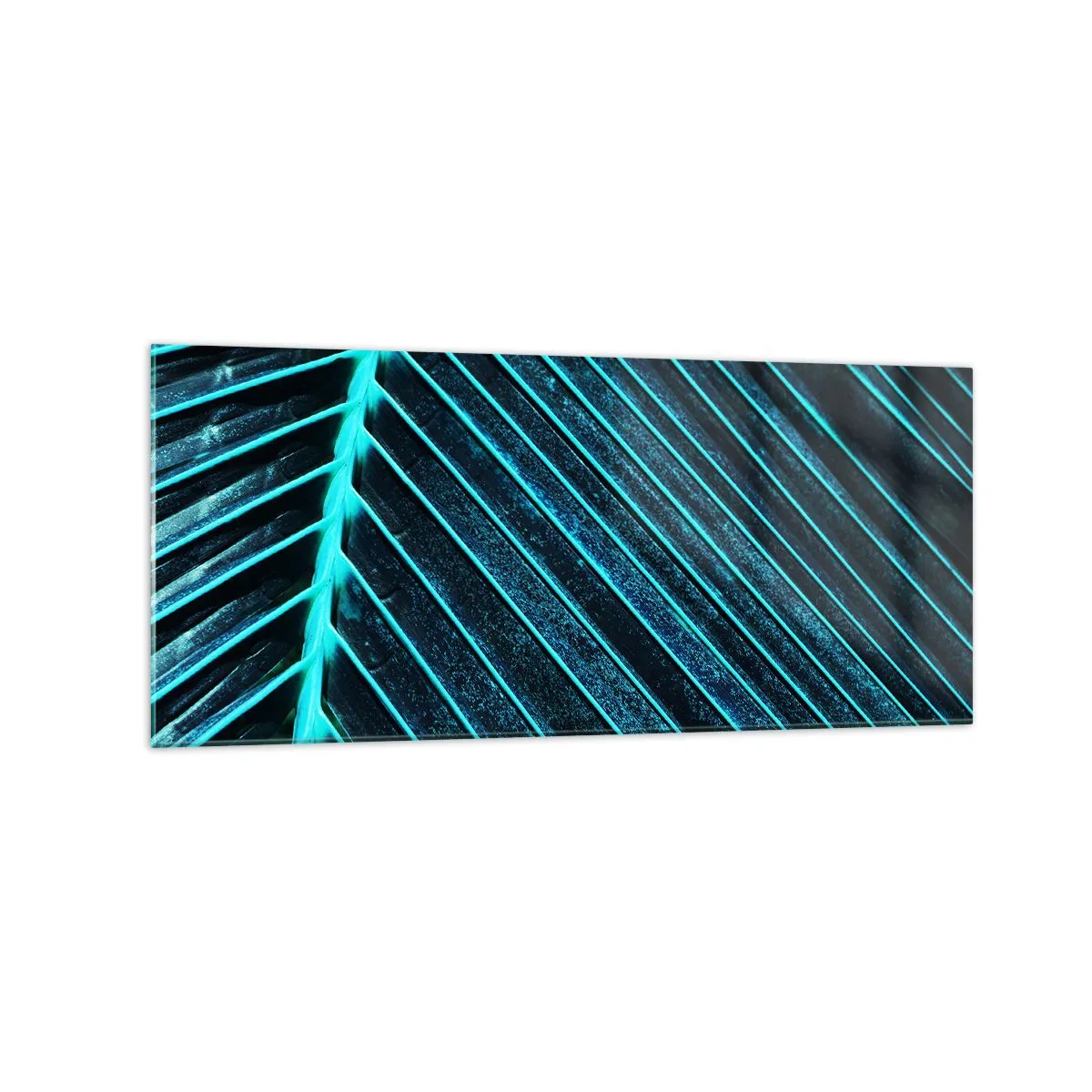 Tablou pe sticlă - Textura verdelui - 120x50 cm