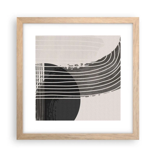 Poster în ramă de stejar deschis - Până acolo și înapoi - 30x30 cm