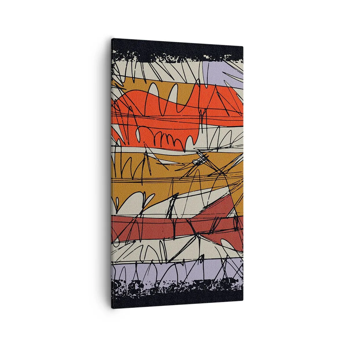 Tablou pe pânză - Compoziție spontană - 55x100 cm