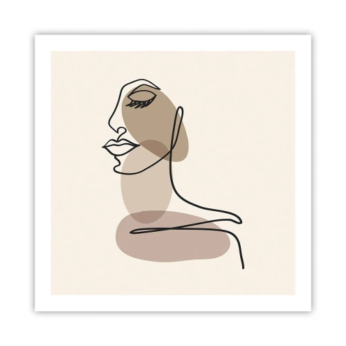 Poster - O anumită linie de frumusețe - 60x60 cm