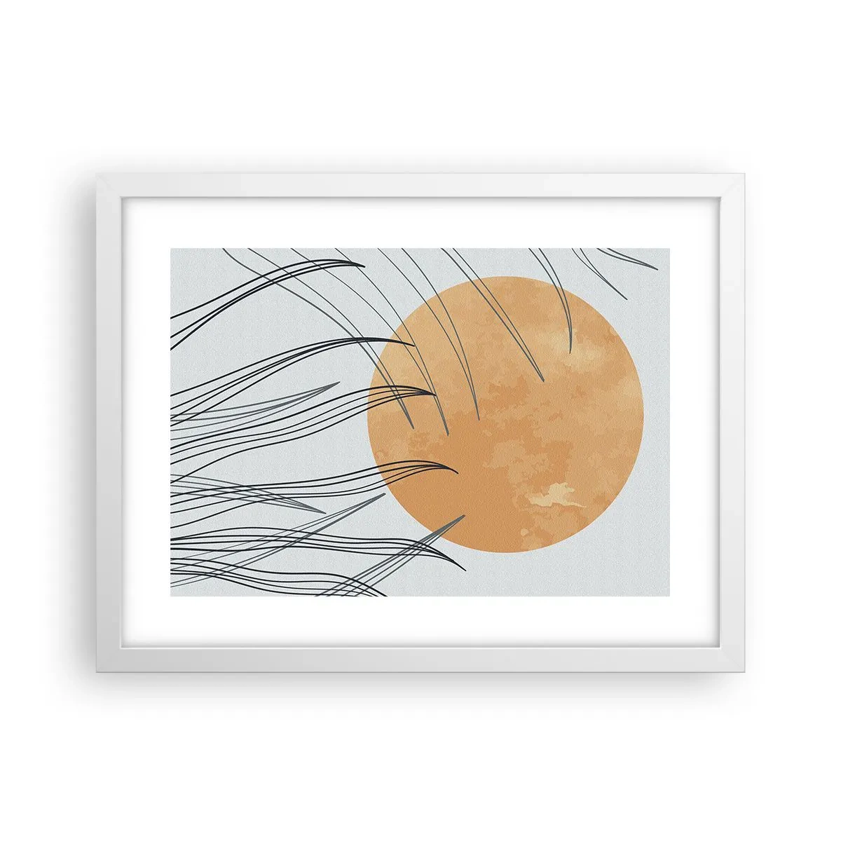 Poster în ramă albă - Întotdeauna spre soare - 40x30 cm