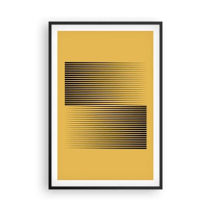 Poster în ramă neagră - Pătratul contrariilor - 61x91 cm