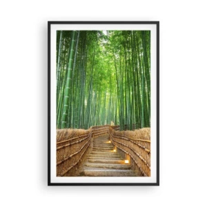 Poster în ramă neagră - Esența naturii asiatice - 61x91 cm