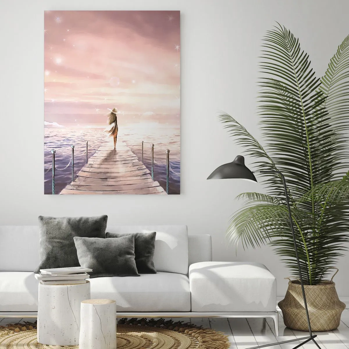 Tablou pe sticlă - În lumina unui vis - 50x70 cm