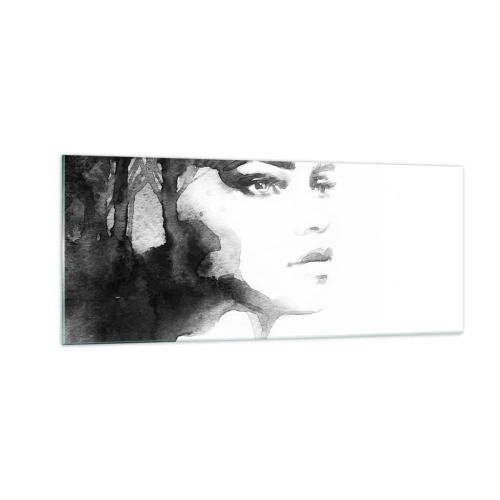 Tablou pe sticlă - Creată de secrete și ceață - 100x40 cm