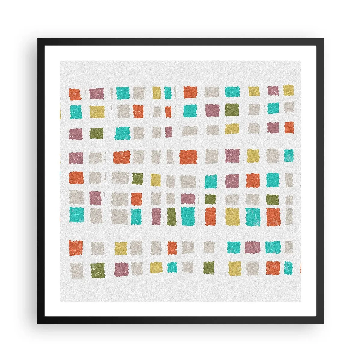 Poster în ramă neagră - Joc necunoscut - 60x60 cm