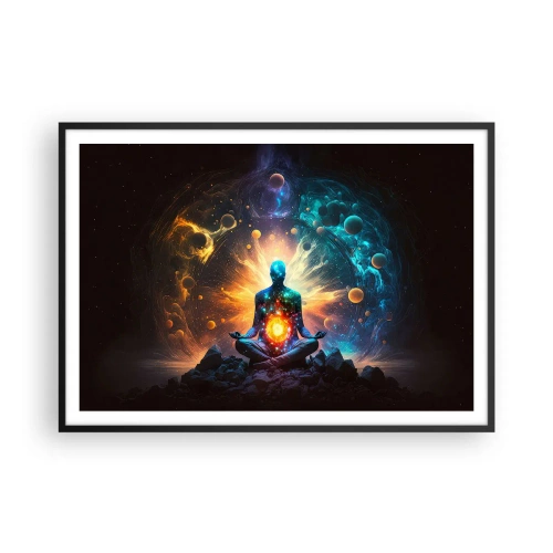 Poster în ramă neagră - Liniște cosmică - 100x70 cm
