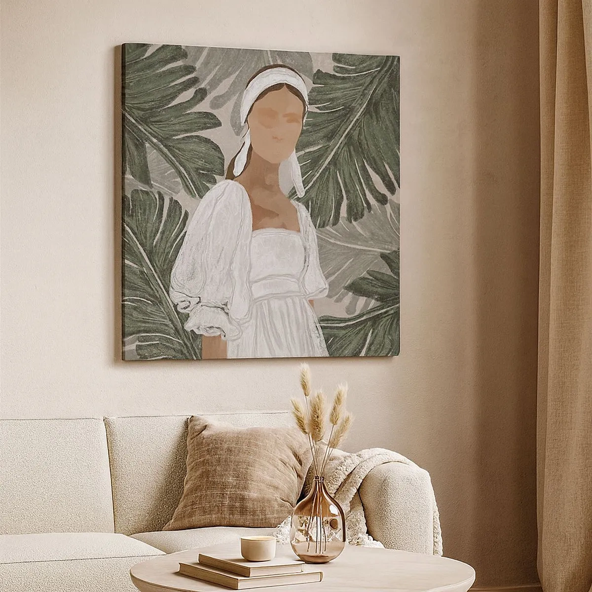 Tablou pe pânză - Portret exotic - 30x30 cm