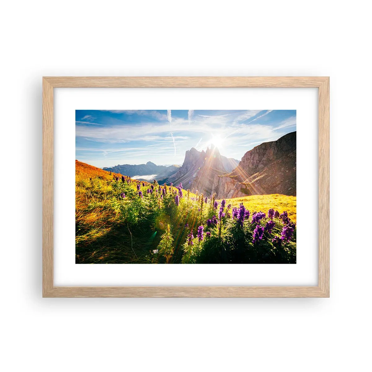 Poster în ramă de stejar deschis - Viața secretă a ierburilor - 40x30 cm