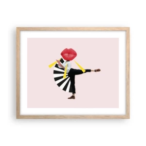 Poster în ramă de stejar deschis - Artă pop suprarealistă - 50x40 cm