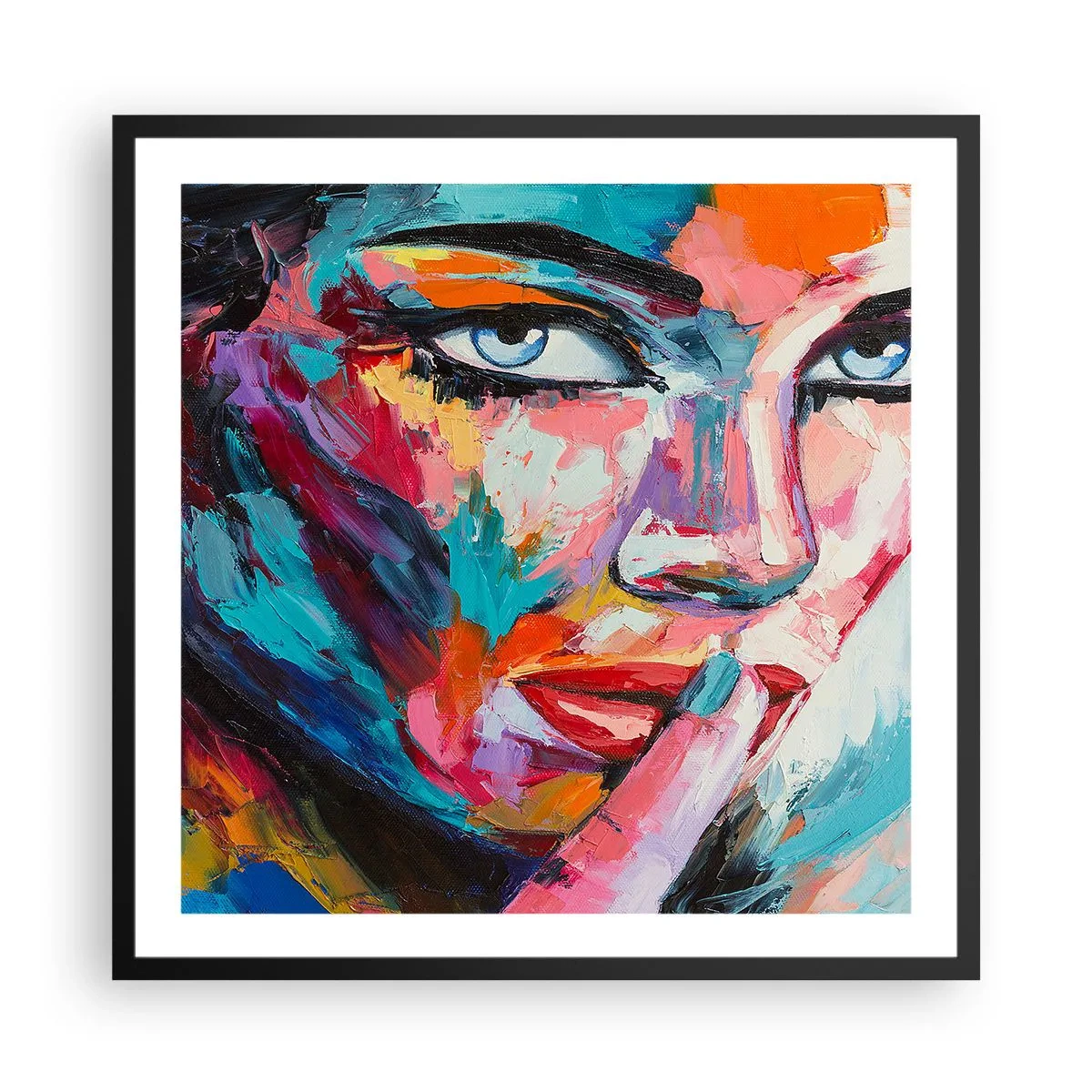 Poster în ramă neagră - Primul nostru secret - 60x60 cm