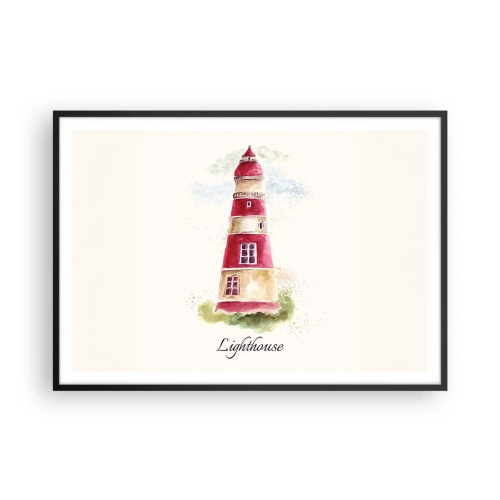 Poster în ramă neagră - Întotdeauna vreme bună - 100x70 cm