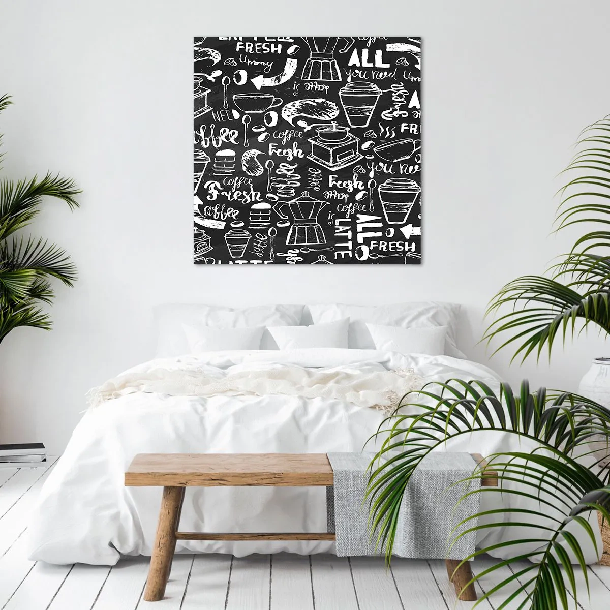 Tablou pe pânză - All you need is… - 40x40 cm
