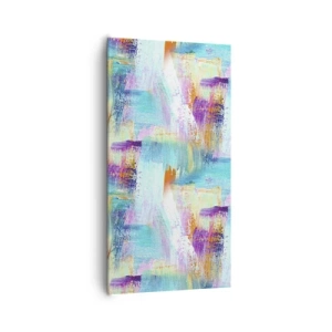 Tablou pe pânză - Mâzgălire veselă - 65x120 cm