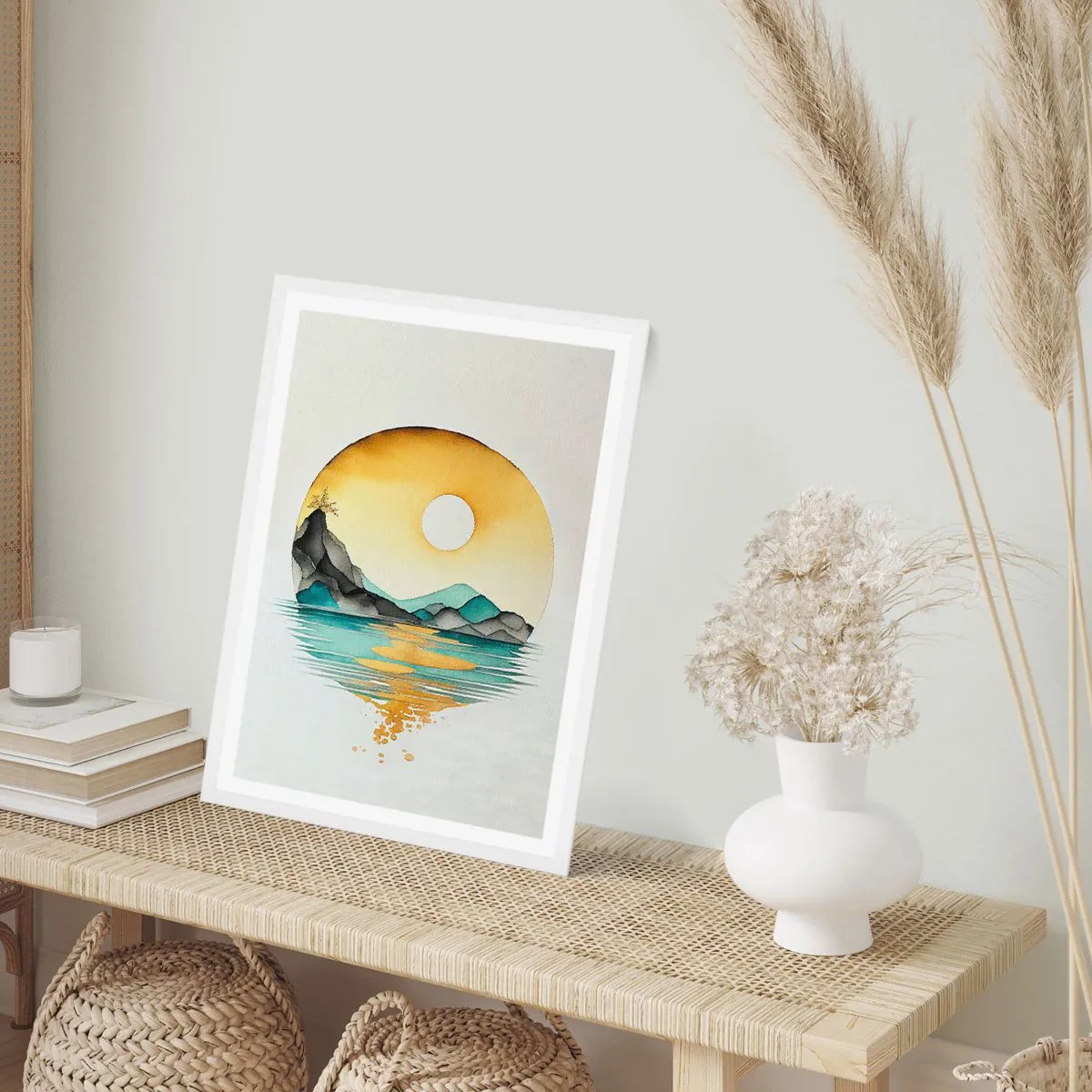 Poster în ramă albă - În cercul de frumusețe - 50x70 cm