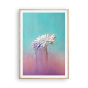 Poster în ramă de stejar deschis - Viața de după flori - 70x100 cm