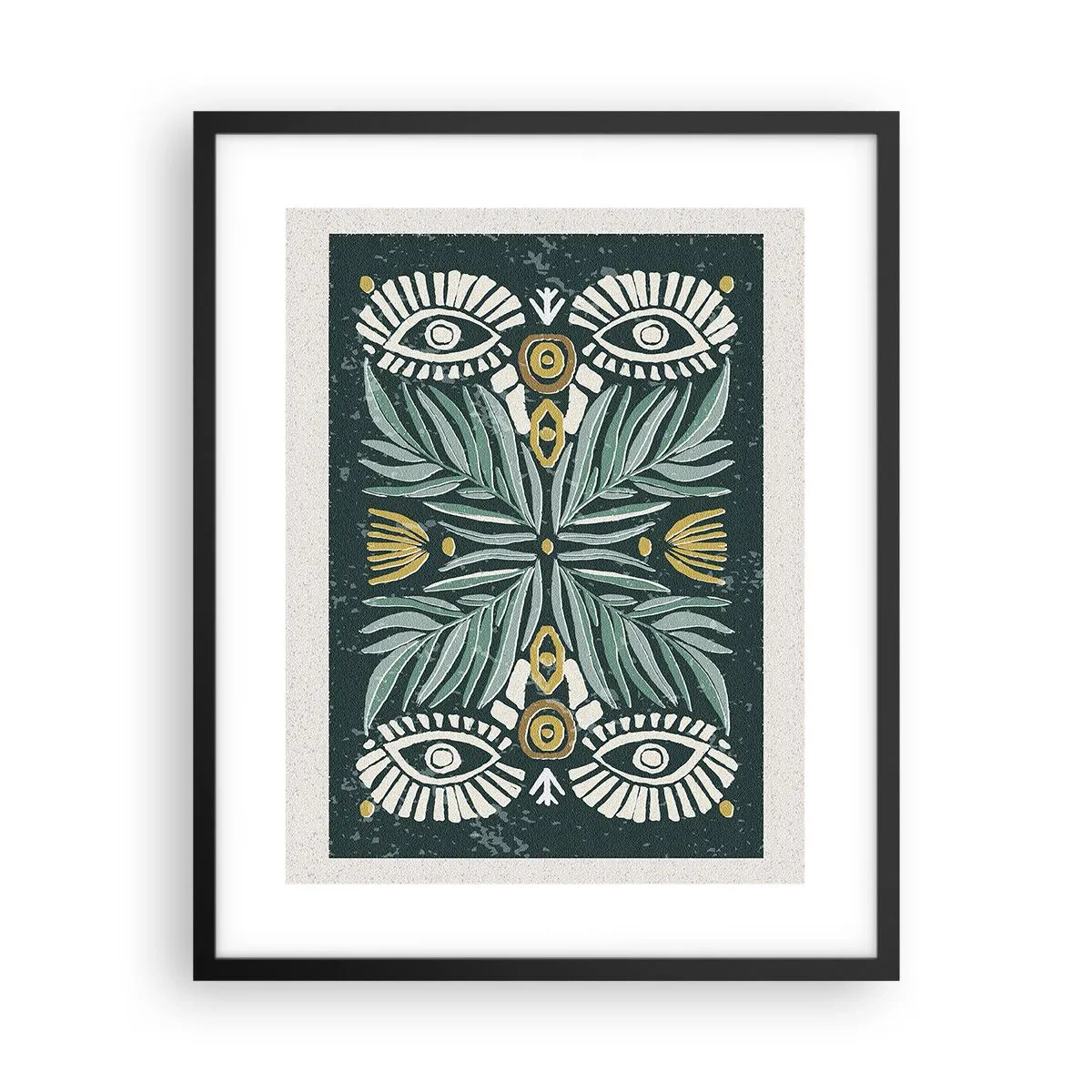 Poster în ramă neagră - Ca un decupaj folcloric - 40x50 cm