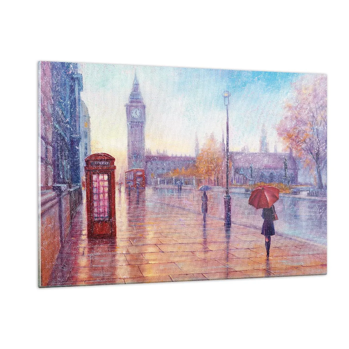 Tablou pe sticlă - O zi de toamnă londoneză - 120x80 cm