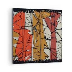 Tablou pe pânză - Compoziție spontană - 60x60 cm