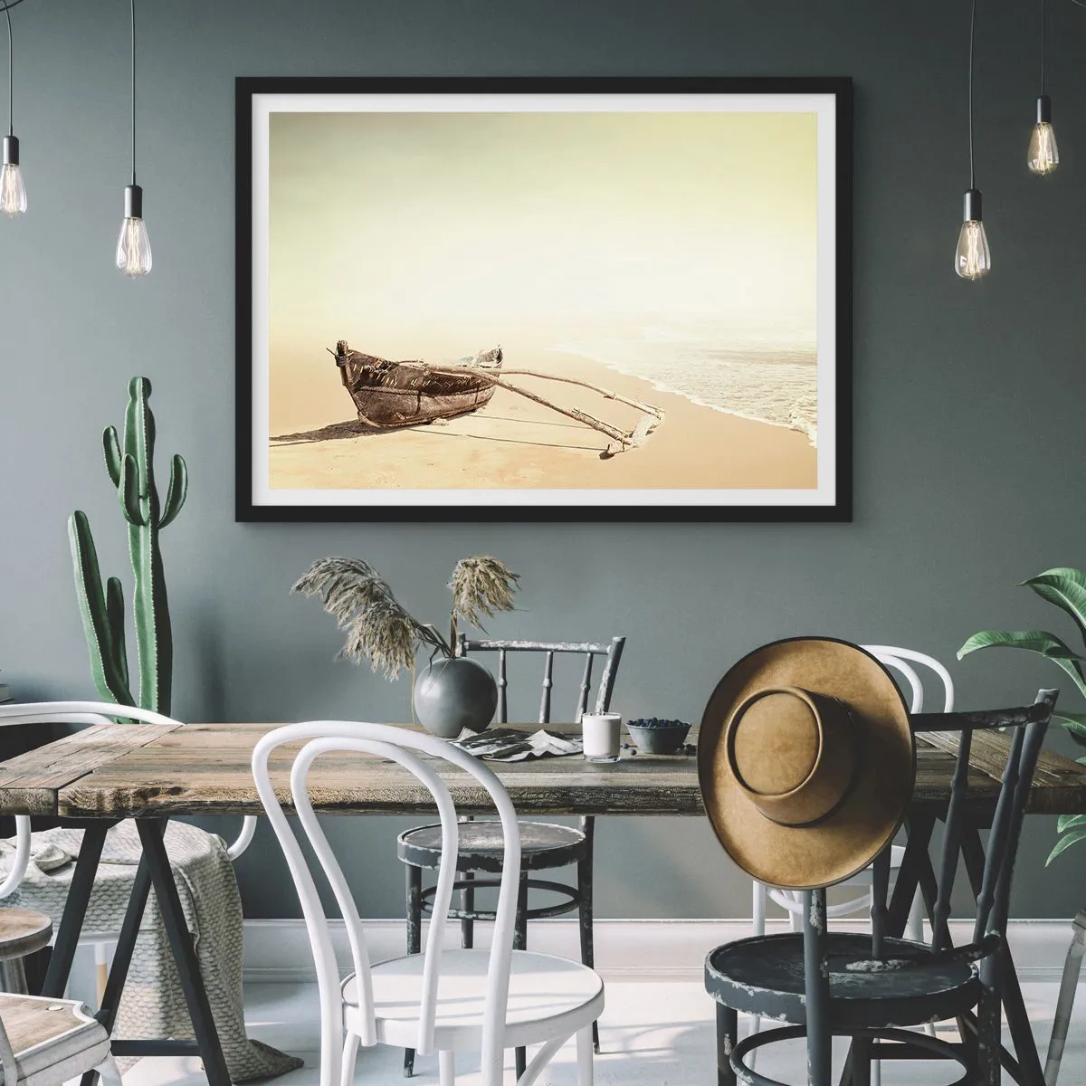 Poster în ramă neagră - O amintire din Mările Sudului - 70x50 cm