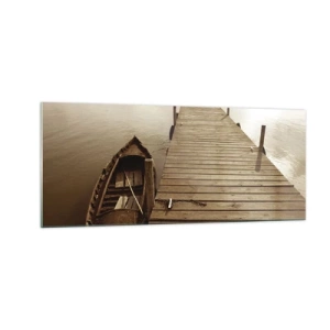 Tablou pe sticlă - Marea pace - 100x40 cm