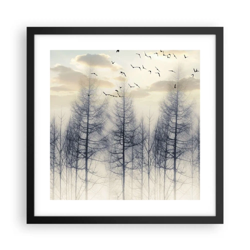 Poster în ramă neagră - Spiritele pădurii - 40x40 cm