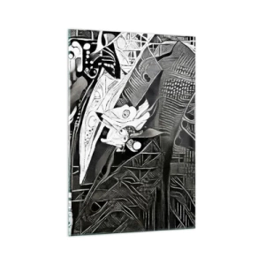 Tablou pe sticlă - Doar un om aparent gri - 70x100 cm
