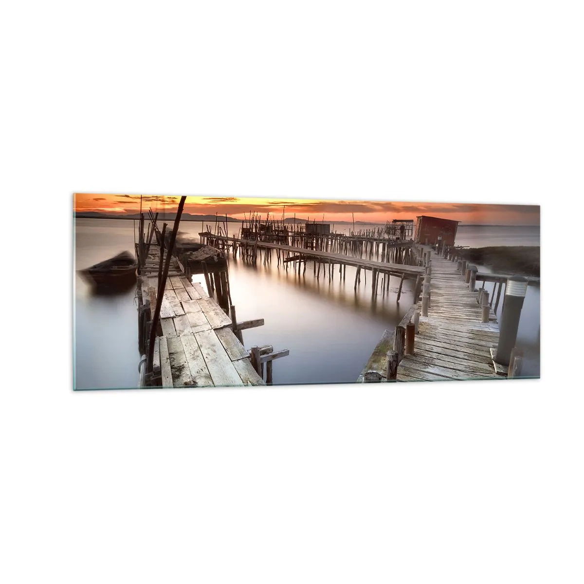 Tablou pe sticlă - Autentic, nu o atracție turistică - 140x50 cm