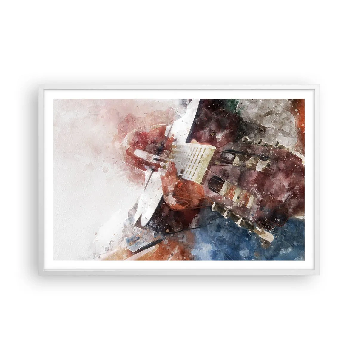 Poster în ramă albă - Și ce părere ai? - 91x61 cm