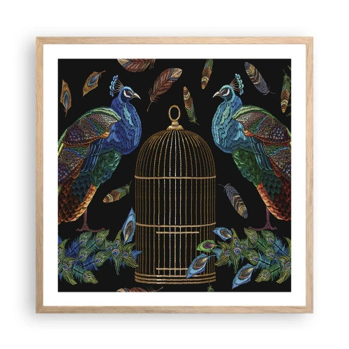 Poster în ramă de stejar deschis - În veșmânt regal - 60x60 cm