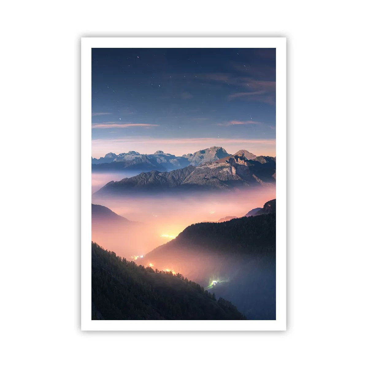 Poster - Lumină în văi - 70x100 cm