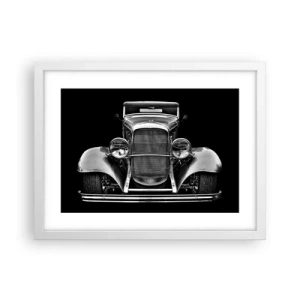 Poster în ramă albă - Un adevărat gentleman - 40x30 cm