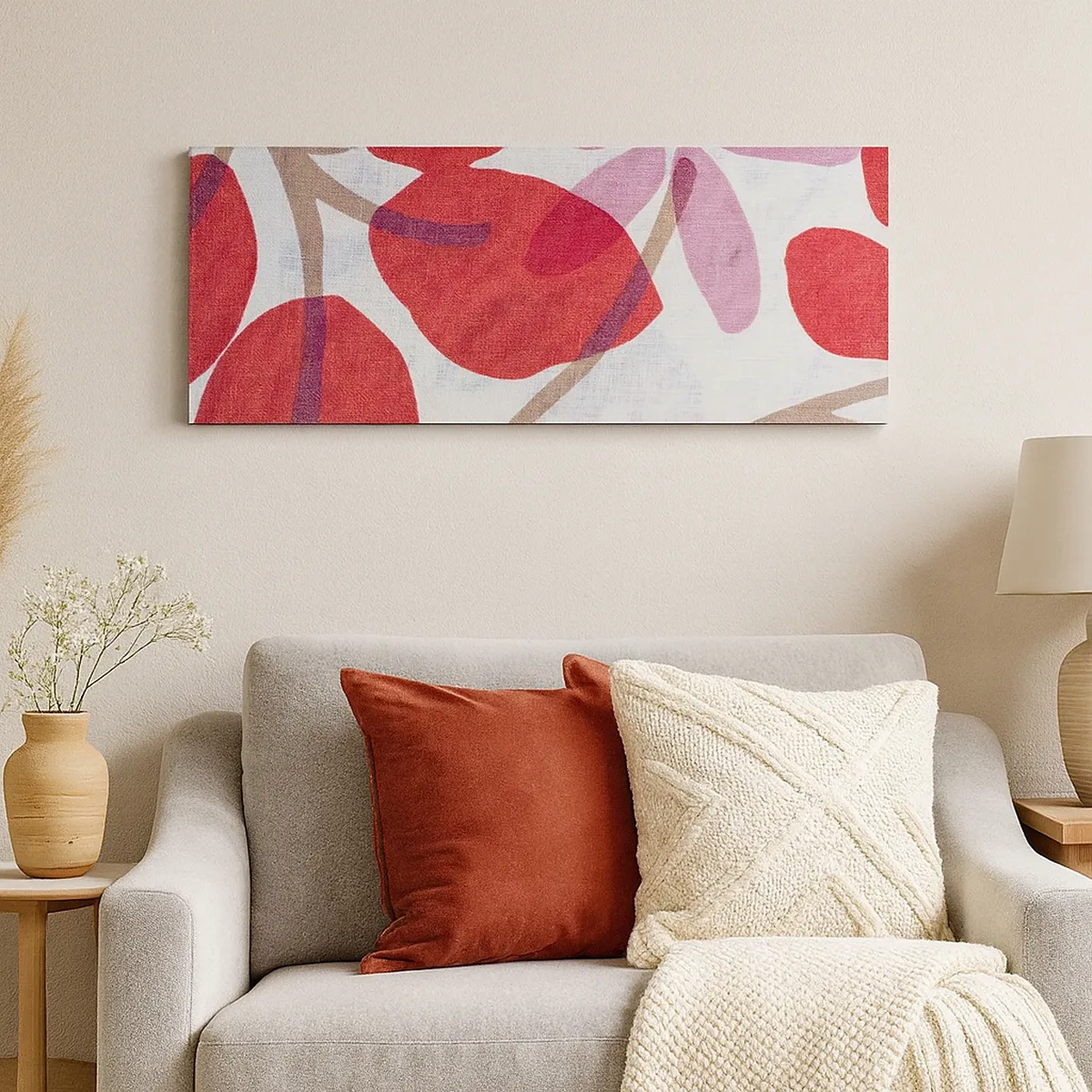 Tablou pe pânză - Aranjament floral în roz - 30x30 cm