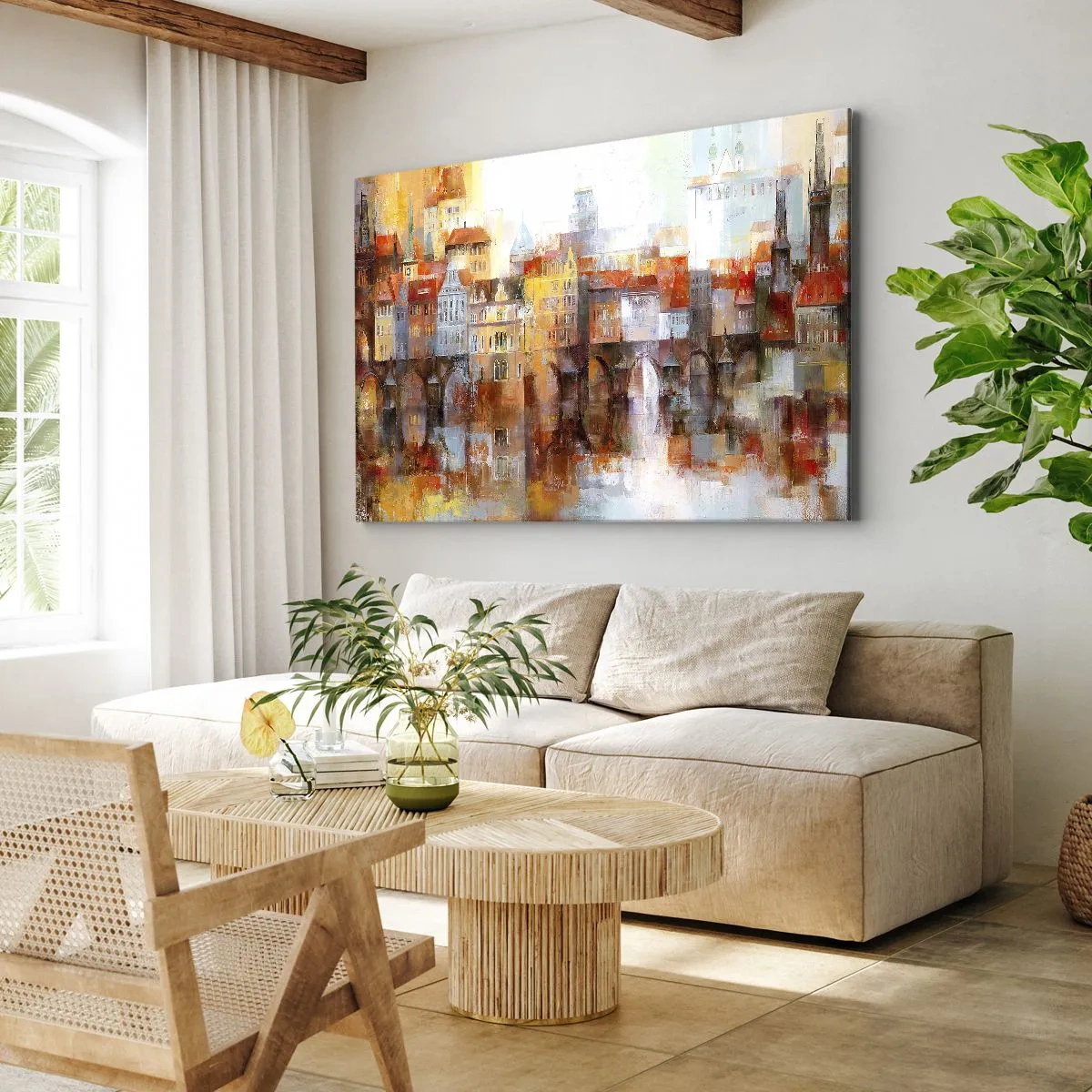 Tablou pe pânză - Frumos și sub pod - 120x80 cm