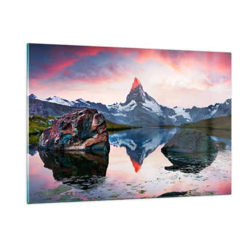 Tablou pe sticlă - Inima munților este fierbinte - 120x80 cm