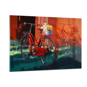Tablou pe sticlă - I want to ride my bicycle - 120x80 cm