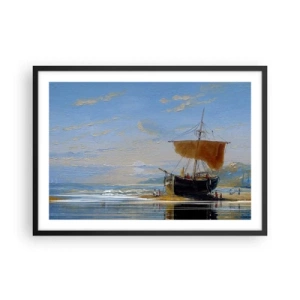 Poster în ramă neagră - Apă, pământ, aer - 70x50 cm