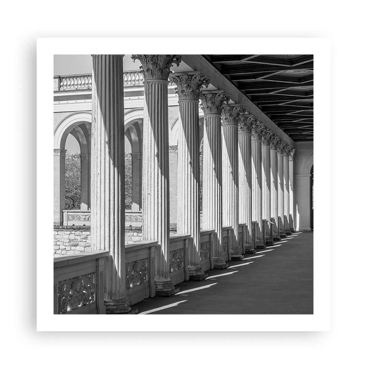 Poster - Arcadă însorită - 60x60 cm
