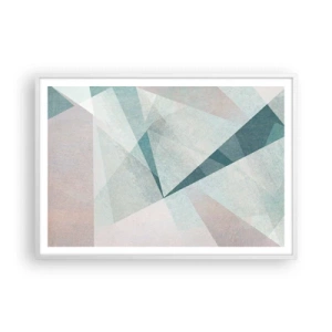 Poster în ramă albă - Calm și totuși dinamic - 100x70 cm